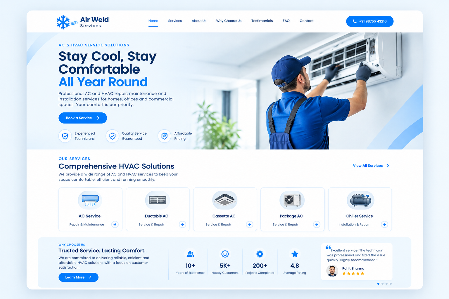 AC Repair & Services Template
